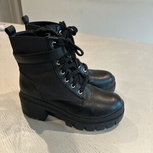 Juicy Couture Black Combat Boots